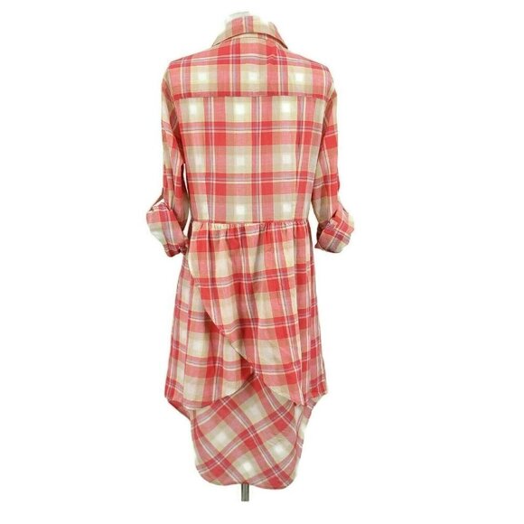 New Isabella Sinclair Plaid Shirt Dress Small - Picture 4 of 6